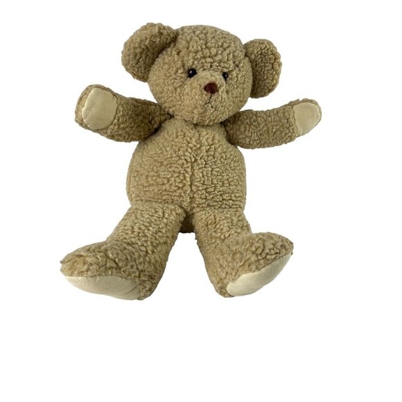 Applause Toys Vintage Applause Plush Braavo Tan Sherpa Teddy Bear